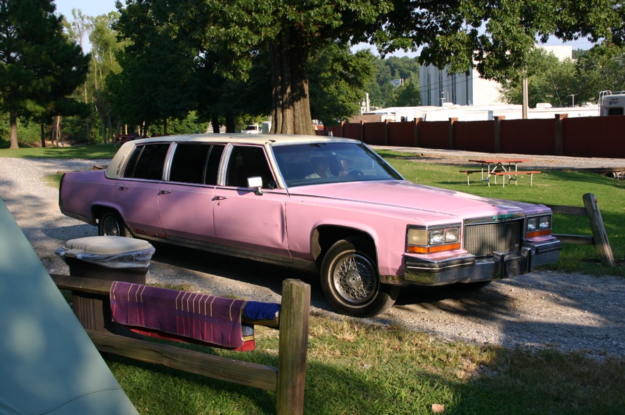 Marlowe's pink cadillac