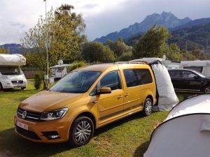 La voiture jaune à Lucerne