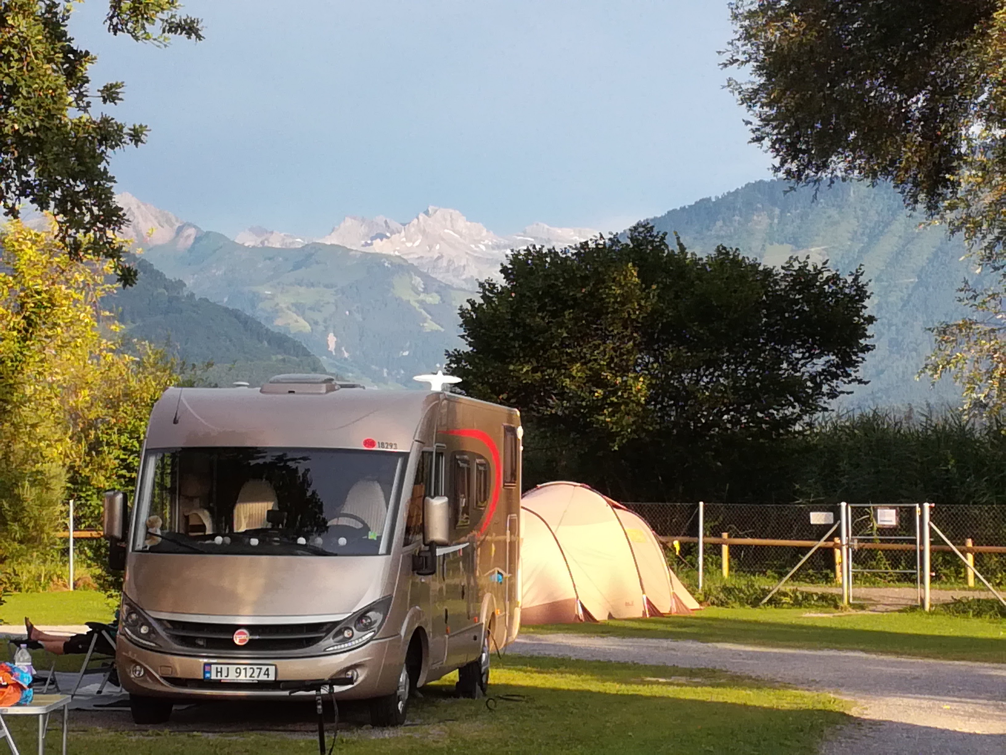 Horw camping - vue